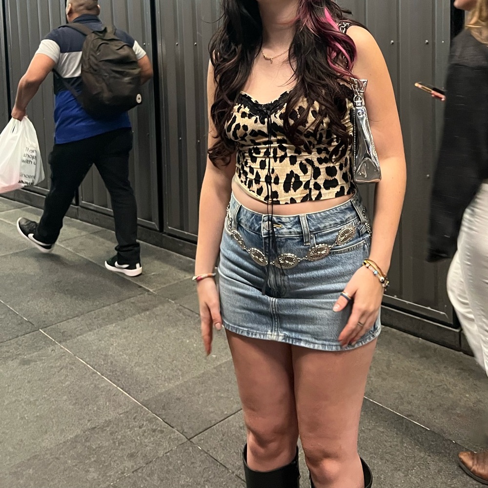 PacSun Blue Denim Mini Skirt